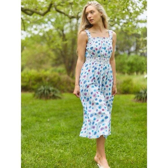 LoveShackFancy Pasha Deep Cotton Candy Dress Size XS Floral - Picture 1 of 12